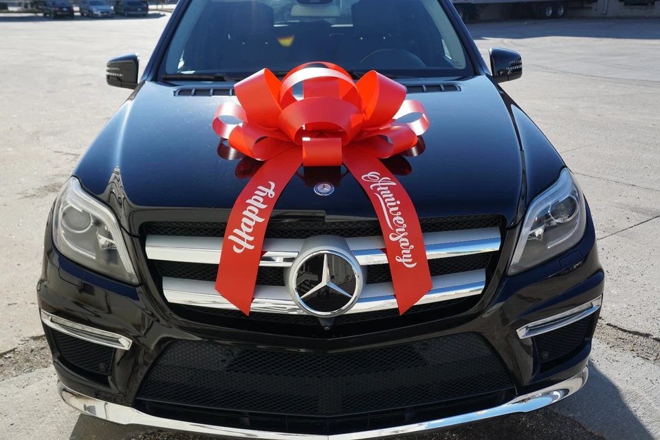 Arco de coche feliz aniversario, arco de regalo magnético grande, cinta especial de arco de coche  Foto 2 de 4