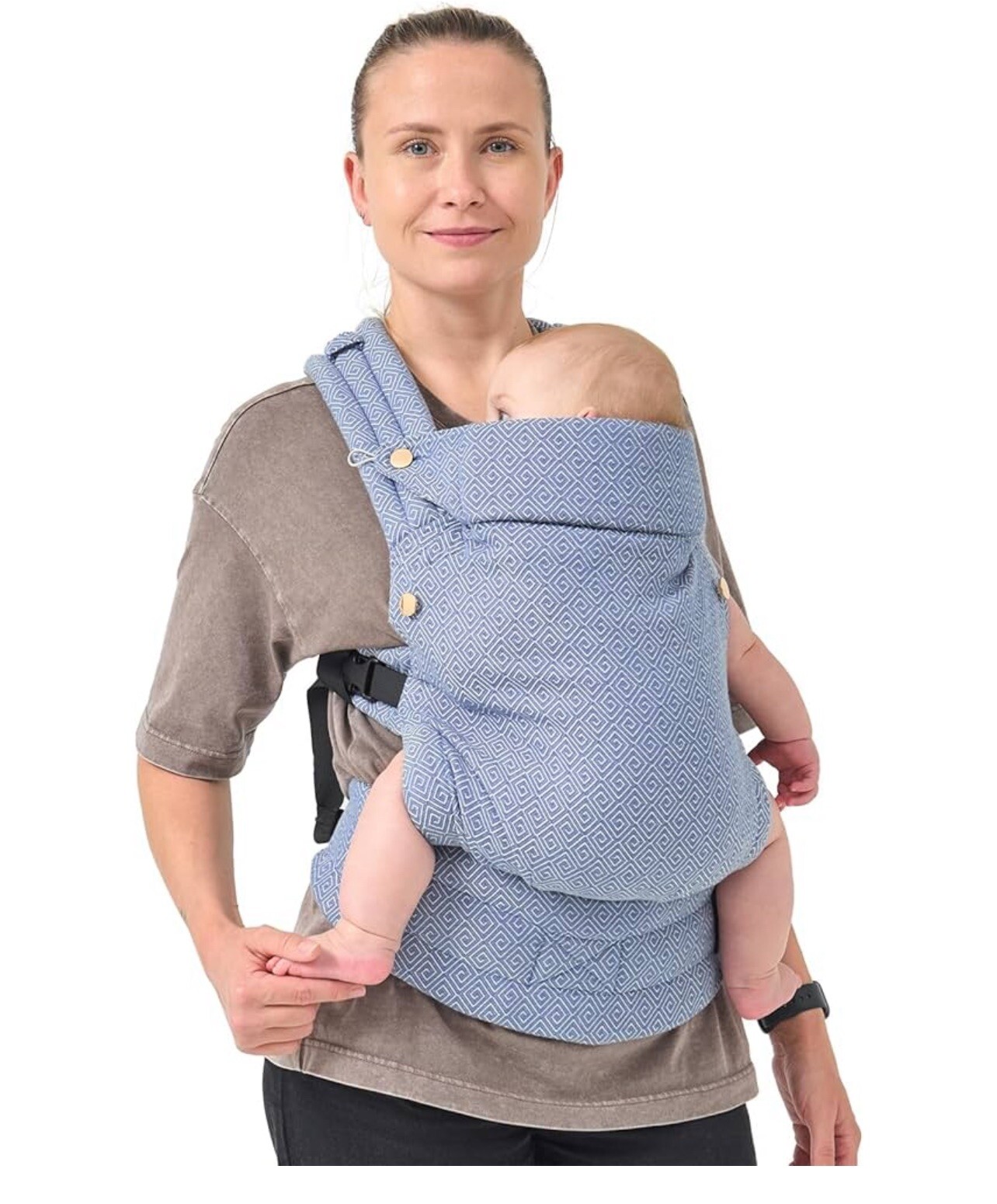 New Baby Carrier For Newborn To Toddler 100% Cotton Adjustable 7-44lbs Lumbar-image