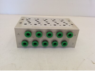 CDK VALVE MANIFOLD, 5 STATION 6 PORT, 10-6mm OD TUBE
