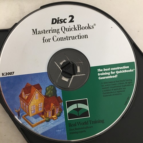 Mastering QuickBooks For Construction 3 CD's/DVD - Picture 3 of 8
