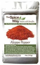 The Spice Way Premium Crushed Aleppo Pepper Flakes 4 oz