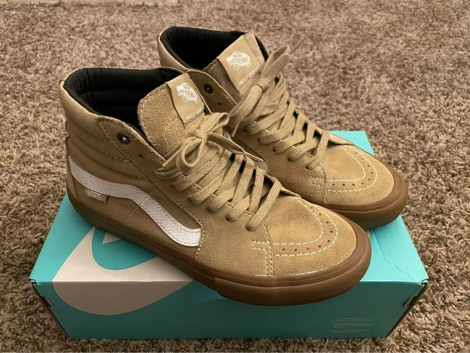 Vans sk8 Hi Khaki Gum Size 8 Men