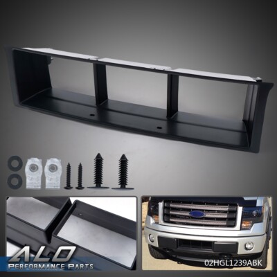 Fit For 2009-2014 Ford F-150 Front Bumper Lower Grille Insert Trim Panel Black