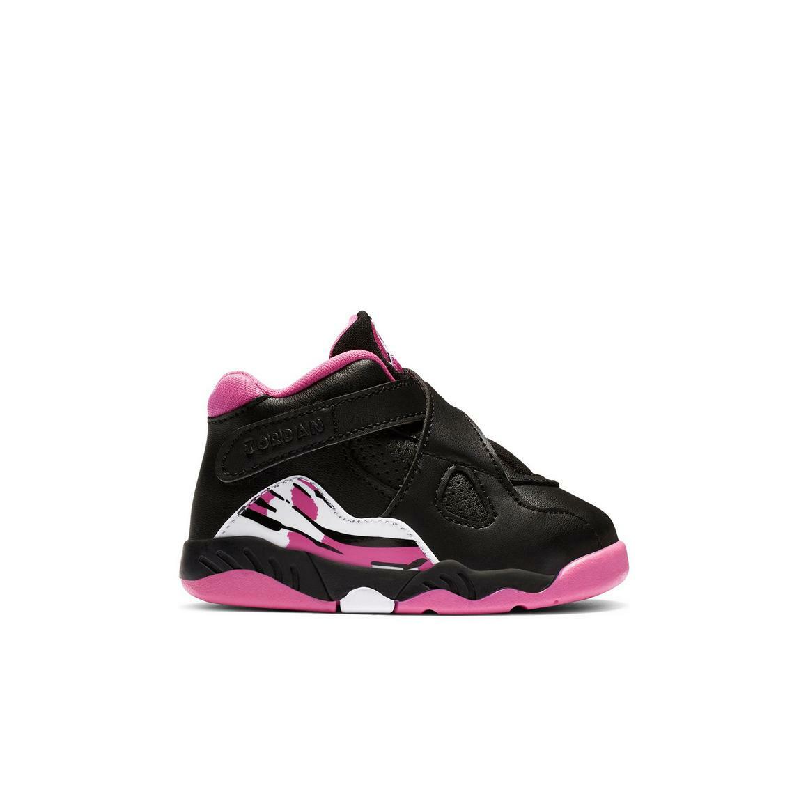 baby girl pink and black jordans