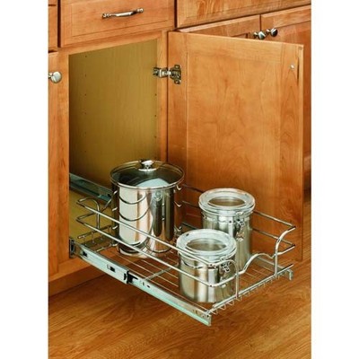 Pots Pans Storage Kitchenware Organizer Base Cabinet Pull Out