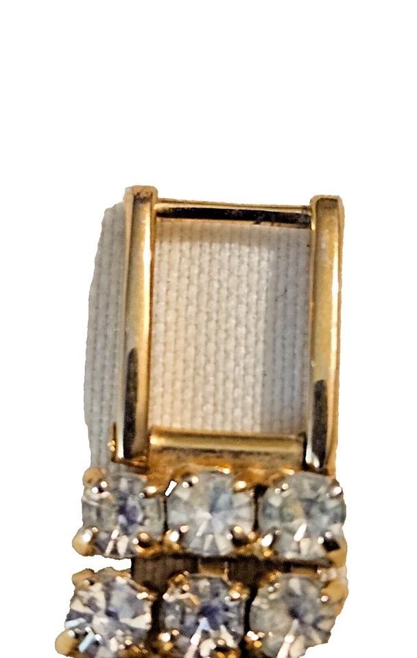 Reloj para mujer CARDINI vintage con estrás tachonado enchapado en oro bisel con joyas Foto 4 de 4