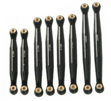 Axial SCX24 C10 Black Alloy Linkage Set (8pcs) PHBPHSCX2445