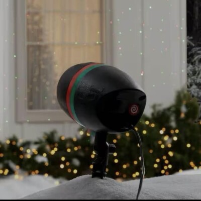 Star Shower Christmas Projector Light Red and Green With Stake Motion Laser