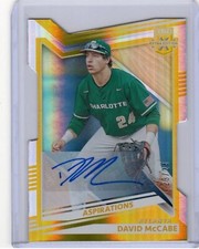 Panini 2022 Elite Extra Edition David McCabe Gold Die-Cut Signature 23/24 Braves