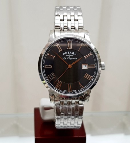 Rotary SWISS MADE Les Originales Mens Watch Sapphire glass GIFT for Him RRP£290 - Picture 5 of 12