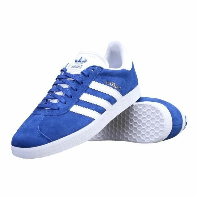 adidas Gazelle Suede Collegiate Royal Blue White Gold S76227 sz 7.5 UK 7 EU 40.5 | eBay
