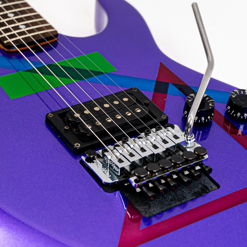Metallic Purple Partscaster Geometric Shapes w/ Hamer USA Pickup