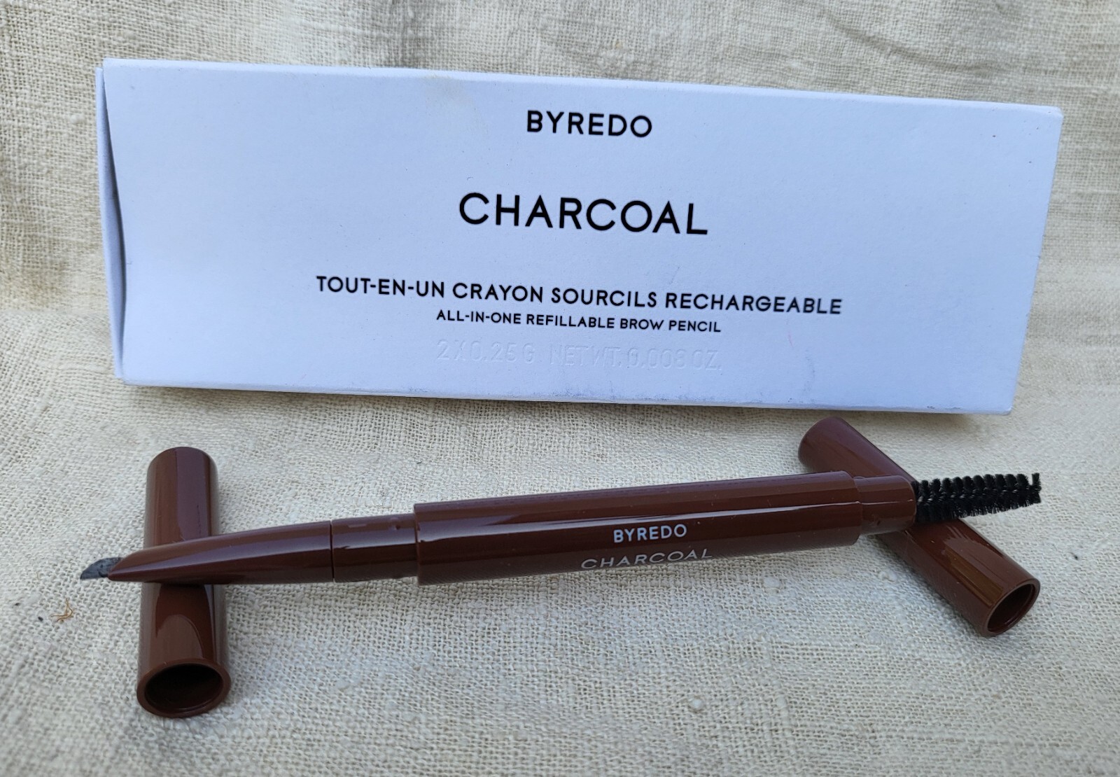 Byredo All-In-One Refillable Brow Pencil .25g + Refill Charcoal 04