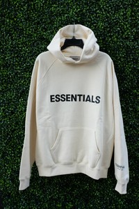 brand hoodie essentials cream fear god ss20 hand medium