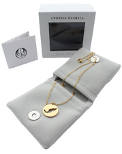 $140 NEW - CRISTINA RAMELLA 'MEXICO' 24k Plated 45cm NECKLACE
