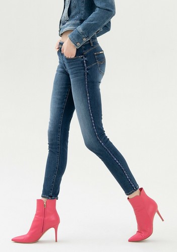 JEANS DONNA FRACOMINA SKINNY SHAPE UP BELLA3 IN DENIM STRETCH | eBay