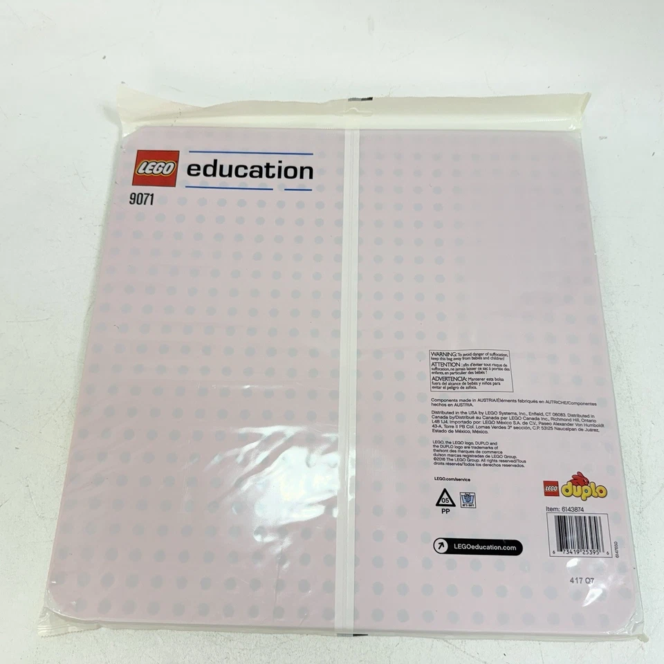 4 Piezas Lego 9071 Duplo Placas Base 15" x 15" Rojo y Verde Sellado Lego Educación Foto 4 de 4