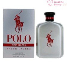 Polo Red Rush by Ralph Lauren for Men 4.2oz Eau De Toilette Spray New In Box