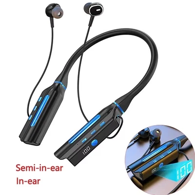 Drahtlose In-Ear-Kopfhörer, Wiedergabe, Nackenbügel, Kopfhörer, Bluetooth, Bass- - Bild 1 von 4
