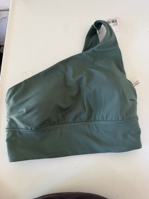 lululemon Align Asymmetrical One-Shoulder Sports Bra C/D Green Size 6