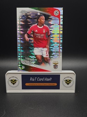 2025-26 Topps Chrome UEFA #160 Leandro Santos Pulsar Refractor (RC) SL Benfica
