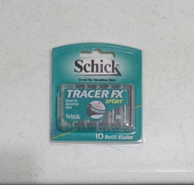 Schick Tracer FX Sport Shaving Razor Refills - 1 Pack Of 10 - Discontinued