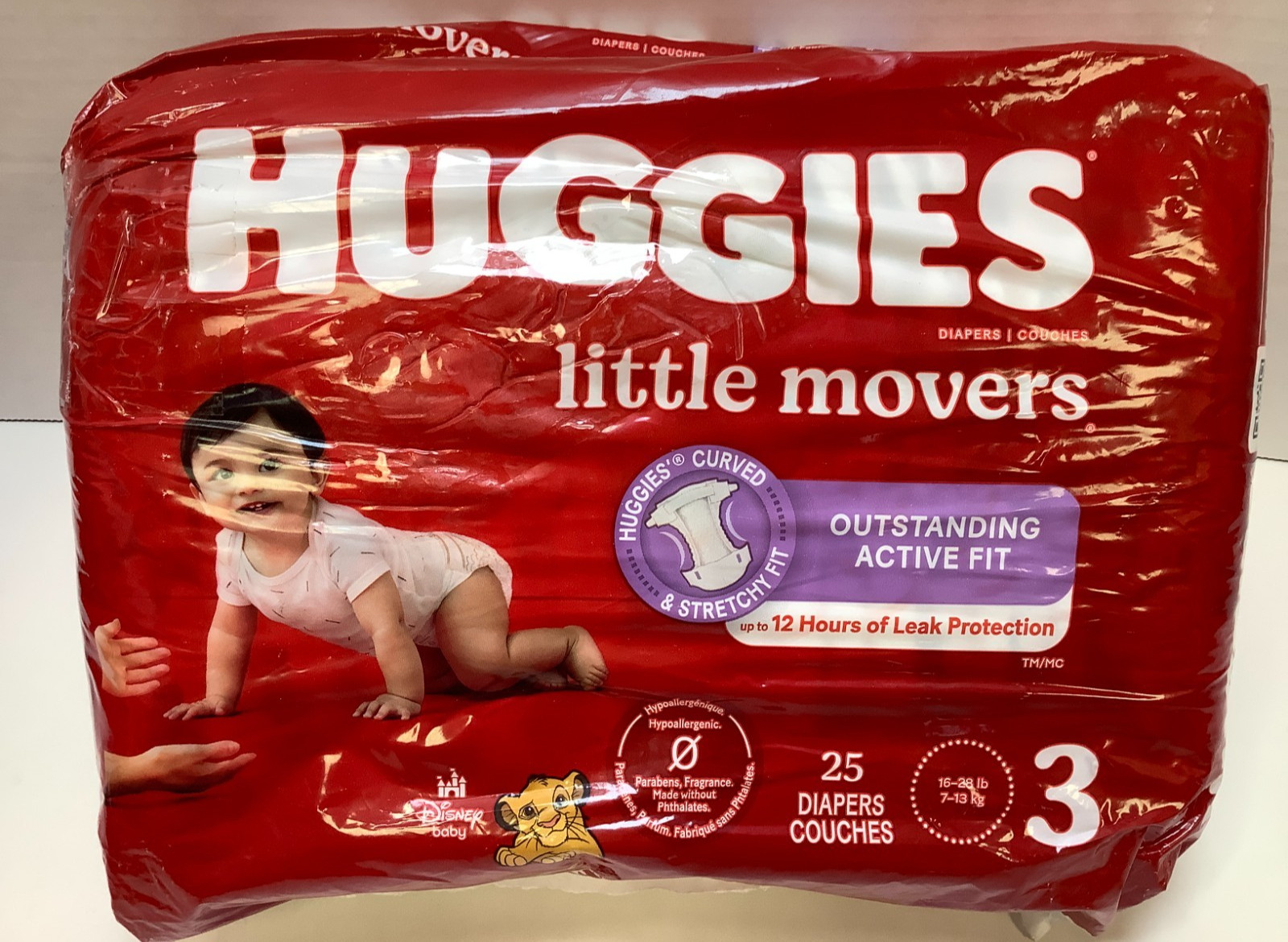 Huggies Little Movers Baby Diapers, Size 3, 125ct, Disheveled Packs