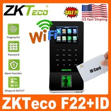 ZKTeco F22 WIFI TCP/IP  ID Card Time Clock Fingerprint Door Access Control USA