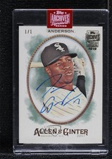 2019 Topps 1/1 Tim Anderson (2017 Allen & Ginter) #17TAG-218 Buyback Auto 2b6