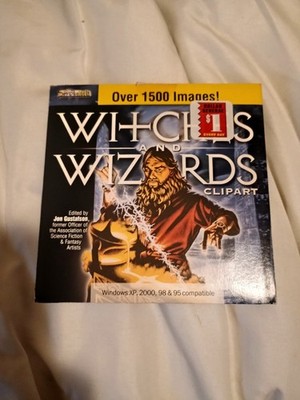 Witches & Wizards Clipart PC CD-ROM Simply Media Untested