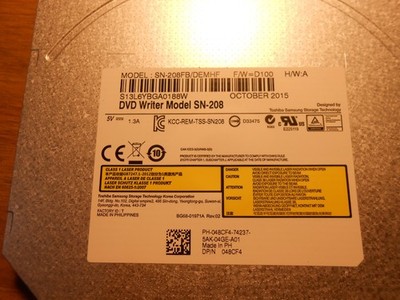 DVD WRITER MODEL SN-208FB/DEMHF  OCT 2015 UNUSED OLD STOCK