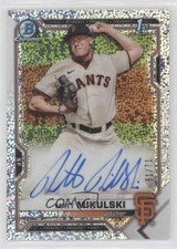 2021 Bowman Draft Chrome Pick Sparkle Refractor 61/71 Matt Mikulski Auto ni4