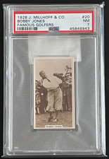 1928 J. MILLHOFF & CO. BOBBY JONES #20 PSA 7 ROOKIE ONLY 19 HAVE GRADED HIGHER