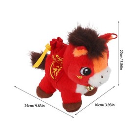  Set of 3 Year The Horse Mascot Doll Collectible Zodiac Plush Party Favors