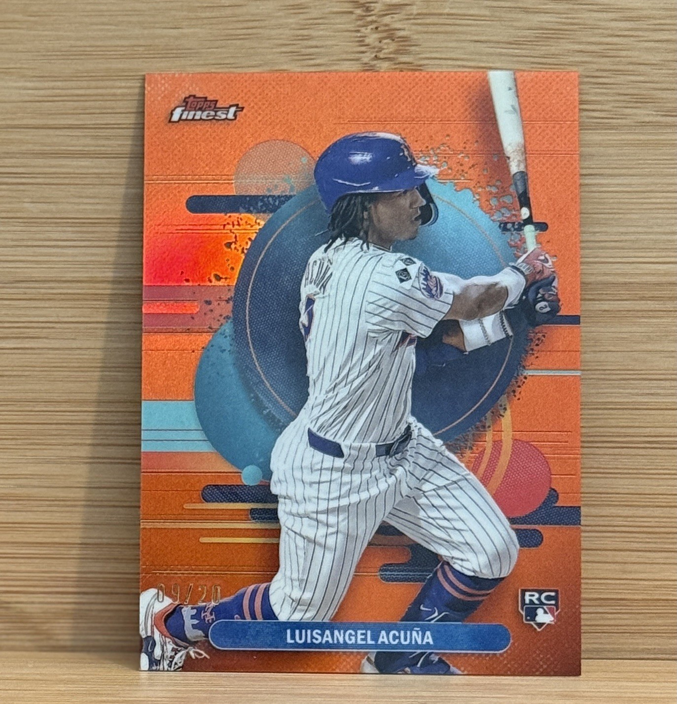 LUISANGEL ACUNA 2025 TOPPS FINEST UNCOMMON ROOKIE ORANGE RC /20