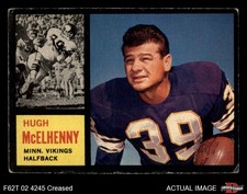 1962 Topps #92 Hugh McElhenny Vikings HOF Washington 2 - GOOD