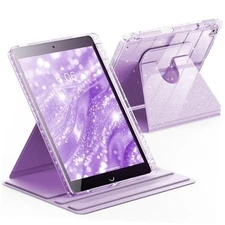  Rotating Case for iPad 9th Generation (2021) / 8th Generation Light purple