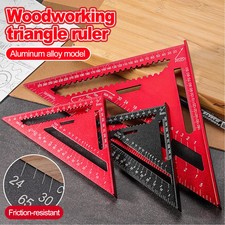 Roofing Speed Square Aluminium Alloy Rafter Angle Measure Triangle Guide Ruler