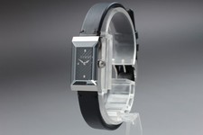 Near MINT GUCCI G Frame YA147504 147.5 Black Square 14mm Quartz Ladies Watch