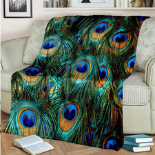Peacock Design 3D All Over Print Blanket