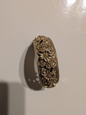 Vintage Brevet  S.G.D.G. French Gold Tone Floral Hair Barrette Clip Made in...