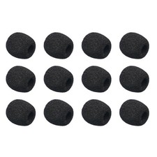 12 PCS Lavalier Microphone Windscreen Foam Cover Lapel Mic Mini Windscreen Co...