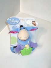 Learning Curve Disney Winnie the Pooh Eeyore Baby Rattle Teether Mini Pals Plush