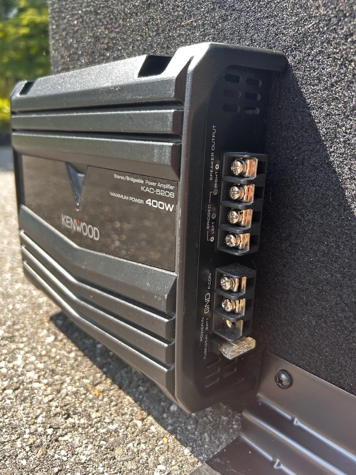 Kenwood VBOX100 10” Subwoofer in Ported Box + Kenwood KAC-5206 Amp – 700W Peak - Image 3 of 4