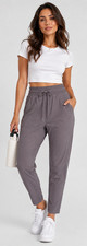 New Lululemon Taupe Dance Studio Mid Rise Crop Pants 25" Sz 4