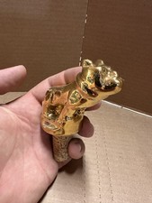 Mack Truck Ceramic Gold Colored Bulldog Wine ...