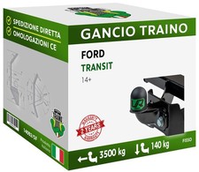 Per Ford TRANSIT FURGONE Dal 14 Gancio Fisso A Sfera Flangiata UniKIT 7 Poli