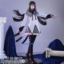 Puella Magi Madoka Magica Akemi Homura Anime Cosplay Full Set Costume Show Suit