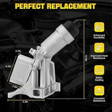 11428596283 Aluminium Oil Filter Housing Assembly Compatible with 2016-2022 BMW