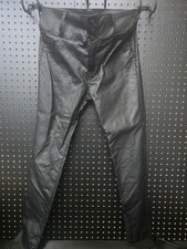 Fashion Nova Women Black Faux Leather Pants SZ 15